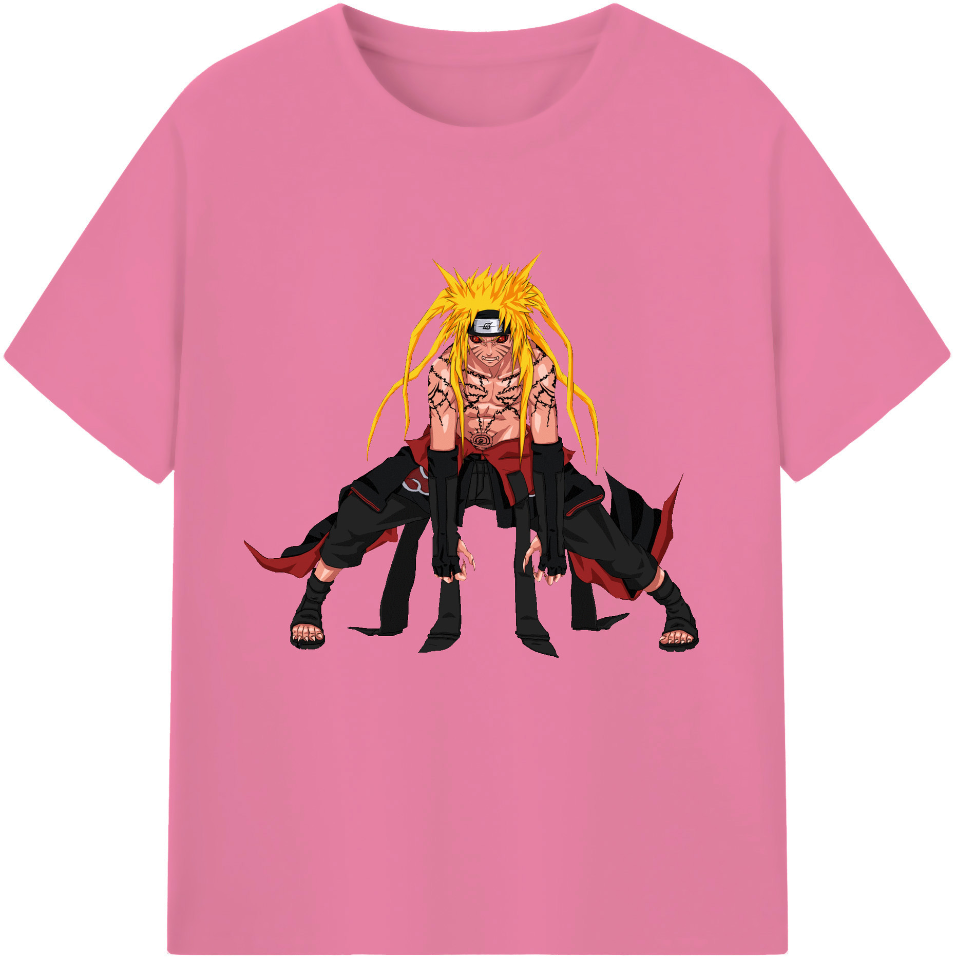 （画像用） NARUTO -ナルト- うずまき ナルト Uzumaki Naruto 綿100％半袖Tシャツ（フロントプリント）